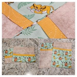 Handmade Lion King Themed Pillowcase Set - Multicolor